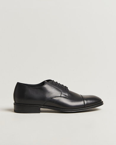 Canali Cap Toe Derby Black Calf – Musta