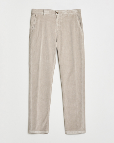 Canali Soft Corduroy Trousers Beige – Beige
