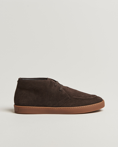 Canali Chukka Boots Dark Brown Suede – Ruskea