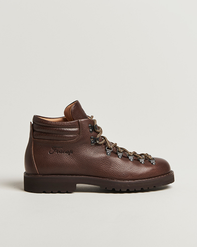 Fracap M127 Grained Leather Boot Dark Brown – Ruskea