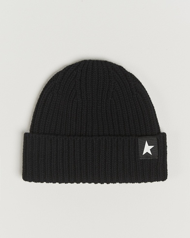 Golden Goose Rib Wool Beanie Black – Musta