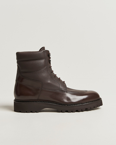 John Lobb Peak Lined Boots Dark Brown – Ruskea