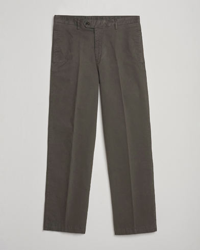 Oscar Jacobson Tanker Cotton Trousers Olive – Vihreä