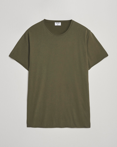 Filippa K Roll Neck Crew Neck T-Shirt Dark Olive – Vihreä