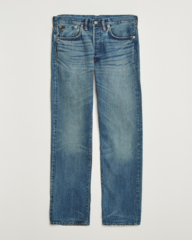 RRL Straight Leg 5-Pocket Denim Hillsview Wash – Sininen