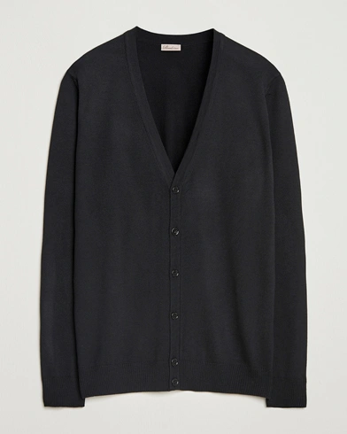 Stenströms Merino Cardigan Black – Musta