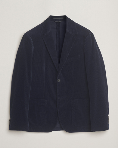 Sunspel Relaxed Corduroy Blazer Navy – Sininen