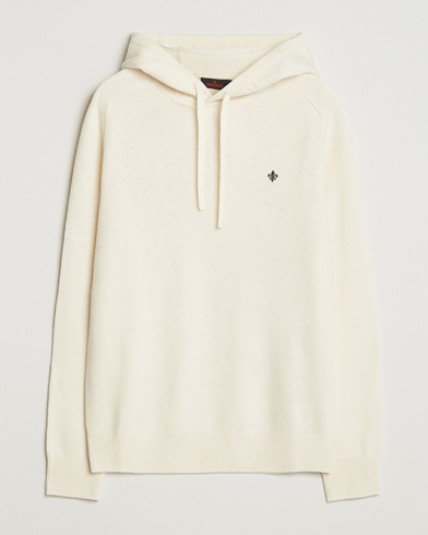 Morris Hertford Lambswool Hoodie Off White – Valkoinen
