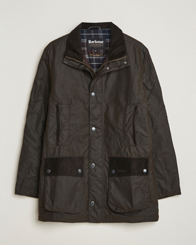 Barbour Lifestyle Modern Border Wax Jacket Brown – Ruskea