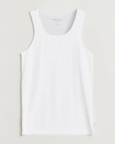 Derek Rose Pima Cotton Tank Top White – Valkoinen