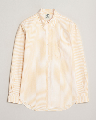 Kamakura Shirts Vintage Ivy Oxford Button Down Shirt Yellow Stripe – Keltainen