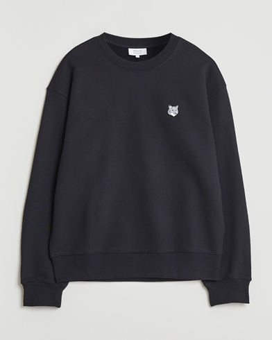 Maison Kitsuné Grey Fox Head Sweatshirt Black – Musta
