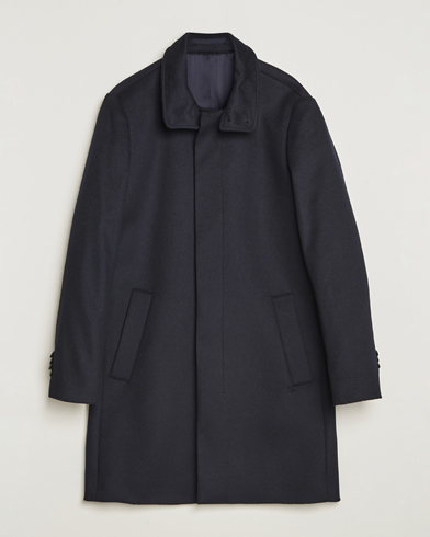 Tiger of Sweden Aleric Wool/Cashmere Stand Up Coat Light Ink – Sininen