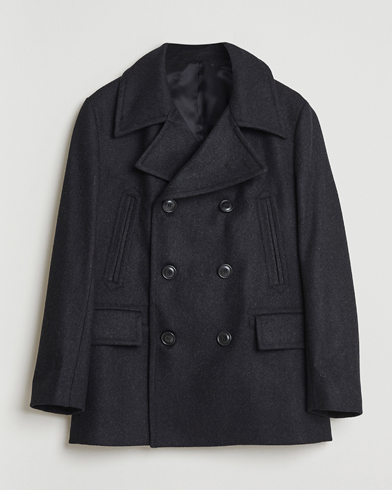 Tiger of Sweden Mahler Wool/Cashmere Peacoat Charcoal – Harmaa
