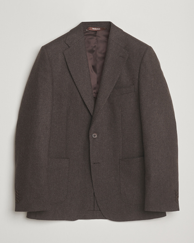 Morris Flannel Wool Blazer Brown – Ruskea