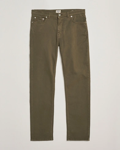 Morris James Brushed 5-Pocket Jeans Olive – Vihreä