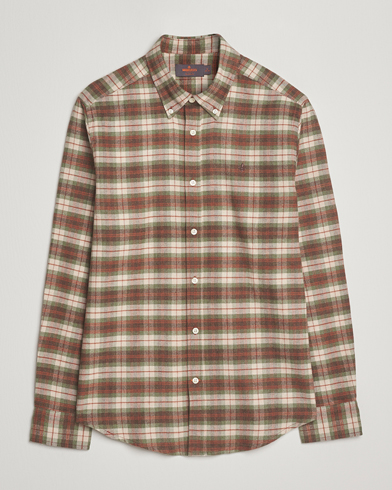 Morris Flannel Check Shirt Olive – Vihreä