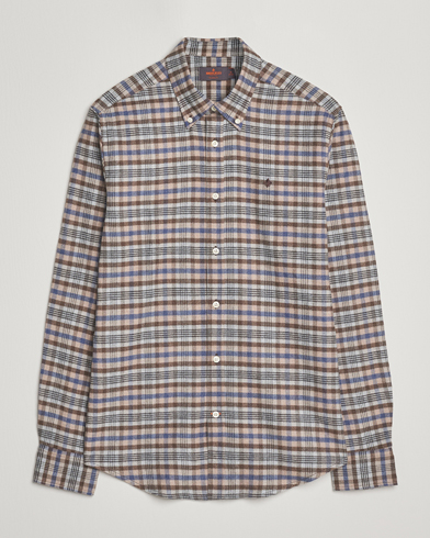 Morris Flannel Check Shirt Brown – Ruskea