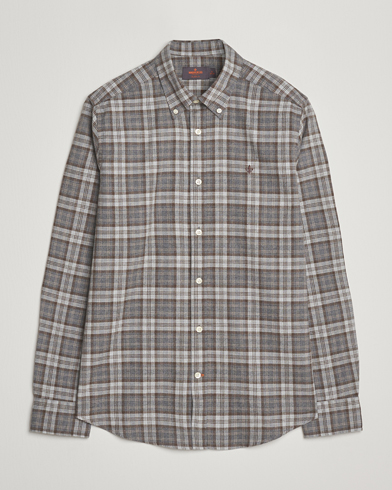 Morris Watts Flannel Check Shirt Grey – Harmaa