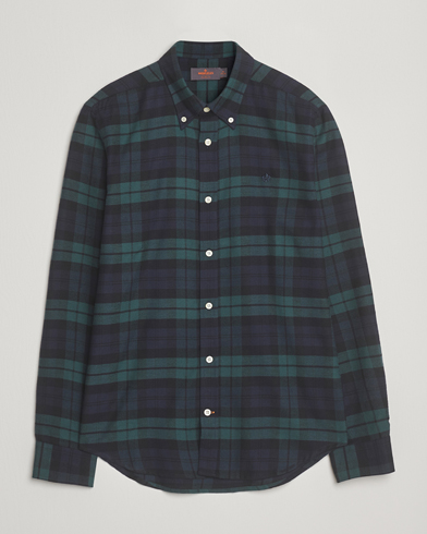Morris Soft Twill Tartan Shirt Navy – Monivärinen