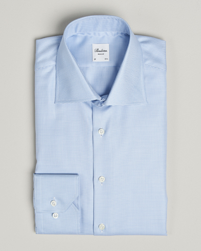 Stenströms Regular Fit Houndstooth Shirt Blue – Sininen