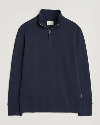 GANT Light Sacker Rib Half Zip Evening Blue – Sininen
