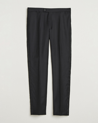 Morris Loro Piana Tuxedo Trousers Black – Musta