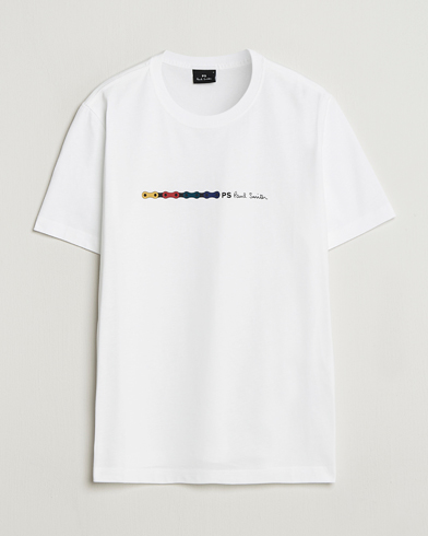 PS Paul Smith Chain Printed T-Shirt White – Valkoinen