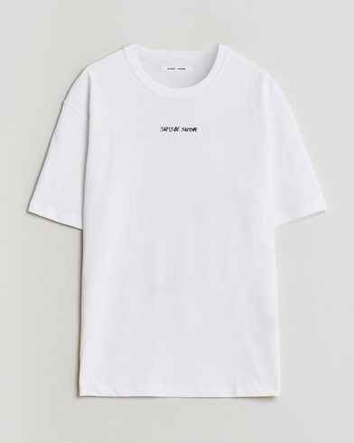Samsøe Samsøe Dinner Printed Crew Neck T-Shirt White – Valkoinen