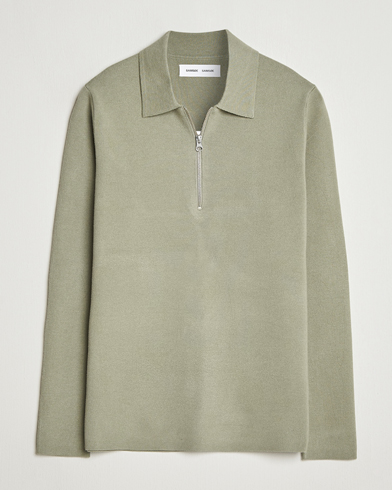 Samsøe Samsøe Guna Half Zip Seagrass – Vihreä