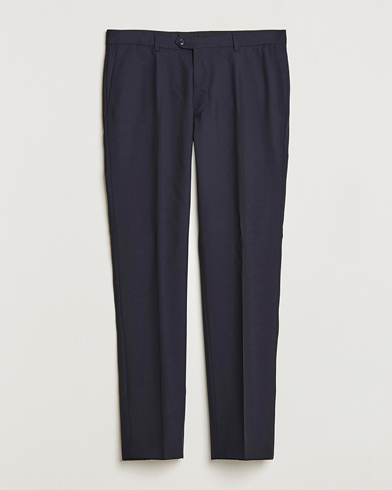 Oscar Jacobson Denz Wool Trousers Navy – Sininen
