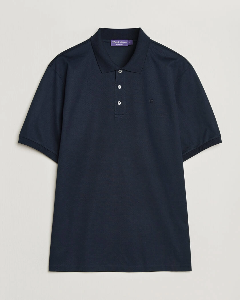 Ralph Lauren Purple Label Mercerized Cotton Polo Chairman Navy – Sininen