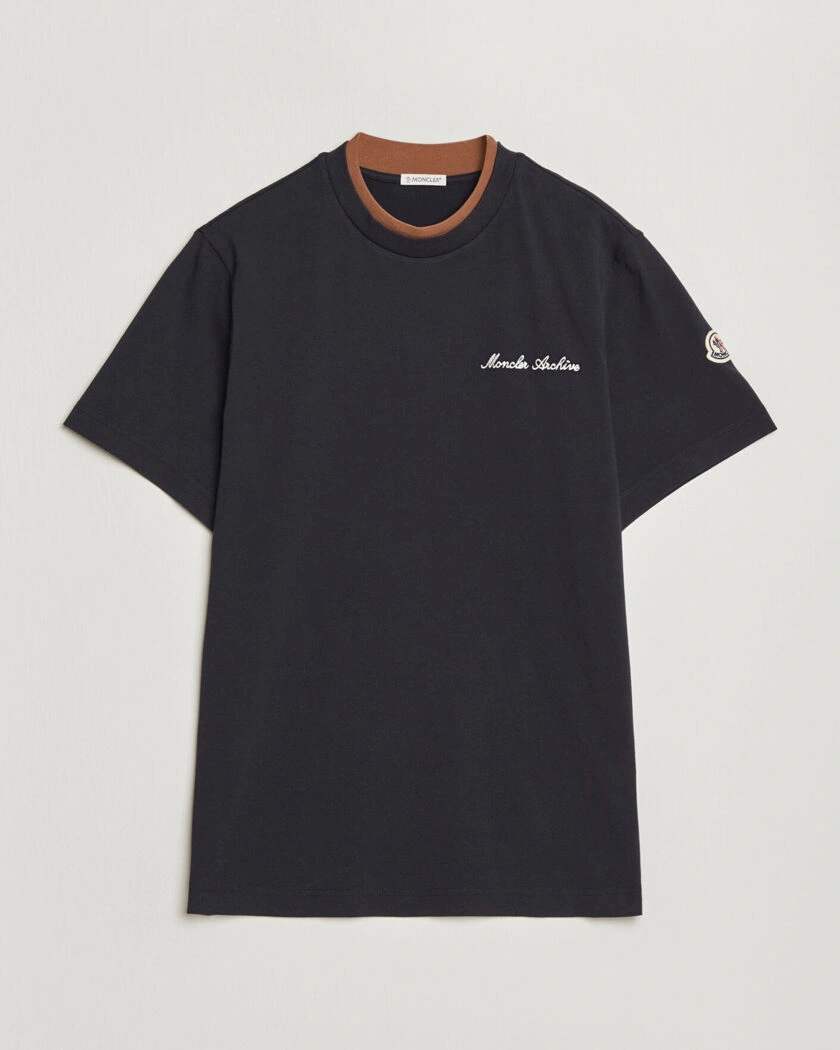 Moncler Signature Logo T-Shirt Navy – Sininen