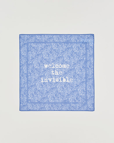 Massimo Alba Printed Cotton Voile Hankerchief Tulip – Sininen