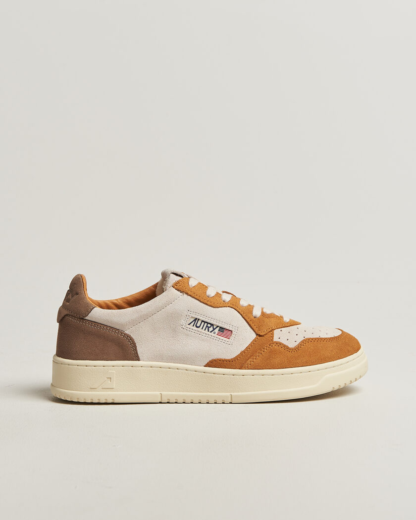 Autry Medalist Low Suede Mix Sneaker Antilop/White/Brown – Monivärinen