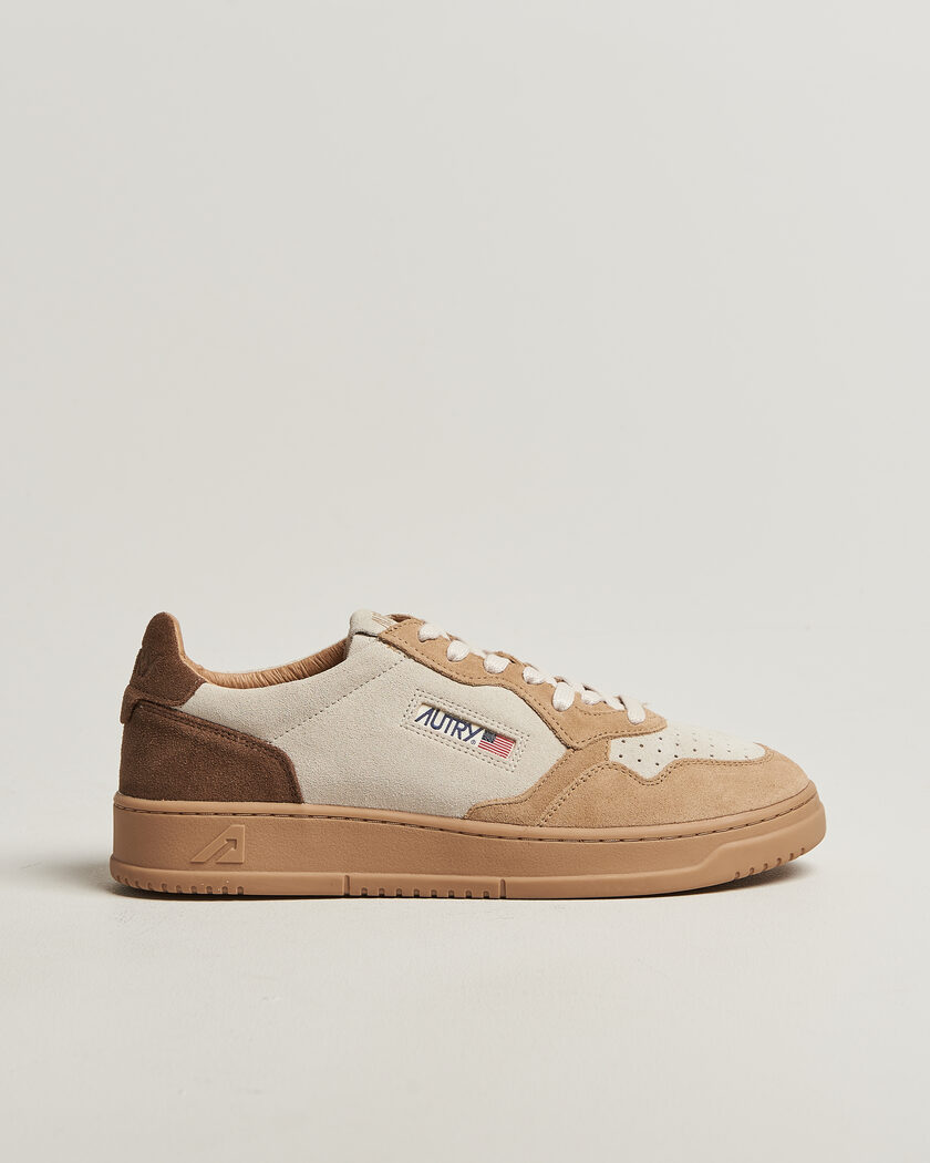 Autry Medalist Low Suede Mix Sneaker Tundra/Egg/Peanut – Monivärinen