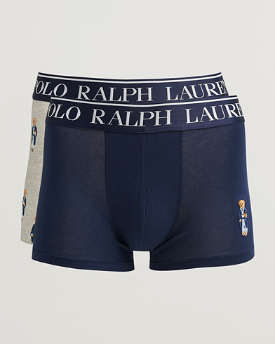 Polo Ralph Lauren 2-Pack Cotton Trunk Navy/Taylor Heather – Monivärinen