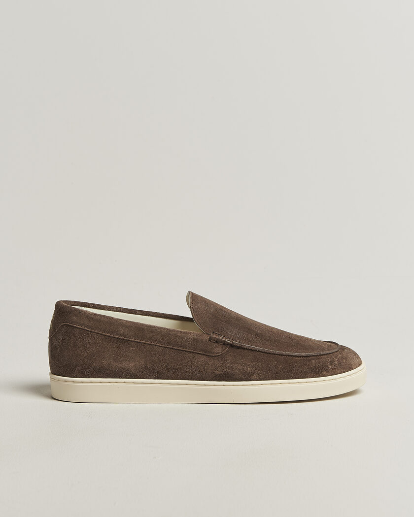Brunello Cucinelli Moccasin Shoes Dark Brown Suede – Ruskea