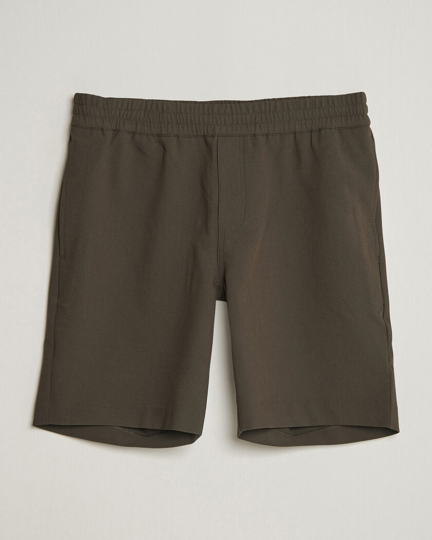 Samsøe Samsøe Smith Drawstring Shorts Black Olive – Harmaa