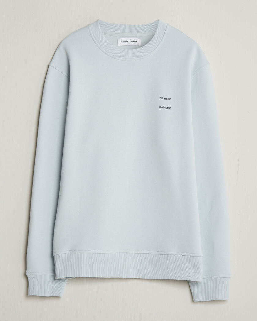 Samsøe Samsøe Joel Organic Cotton Sweatshirt Skywriting – Sininen