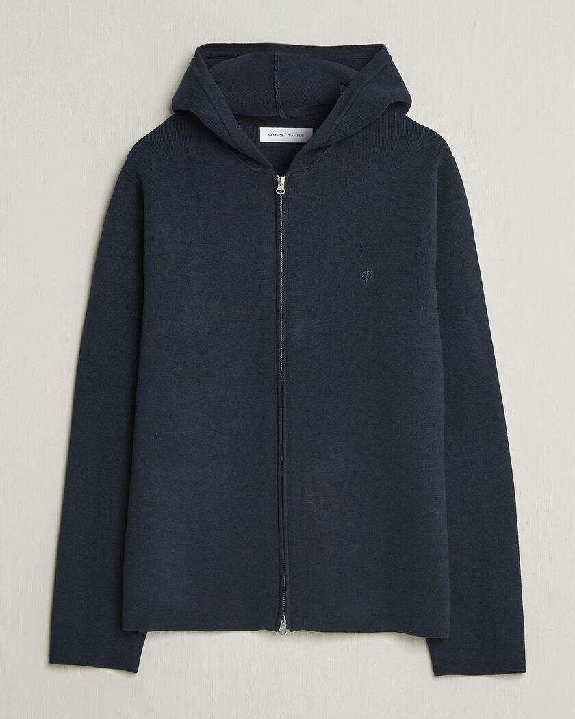Samsøe Samsøe Niklas Full Zip Hoodie Salute Navy – Sininen