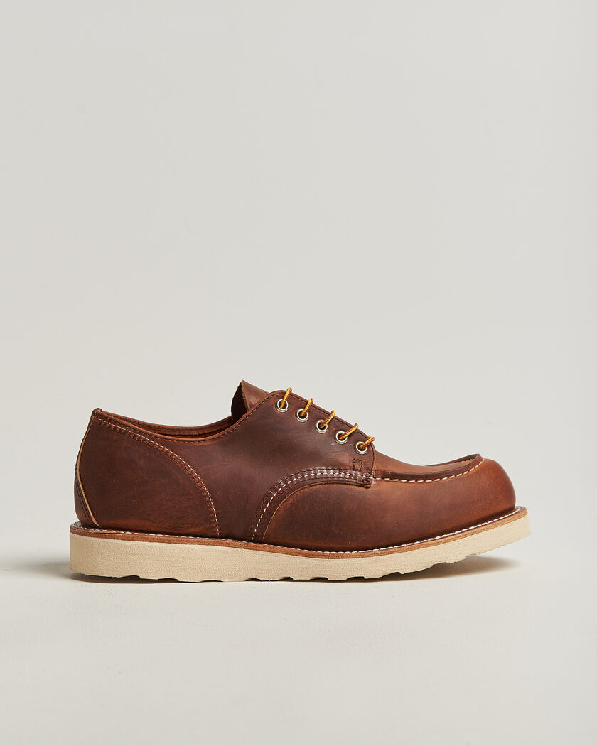 Red Wing Shoes Moc Toe Oxford Copper Rough/Though Leather – Ruskea
