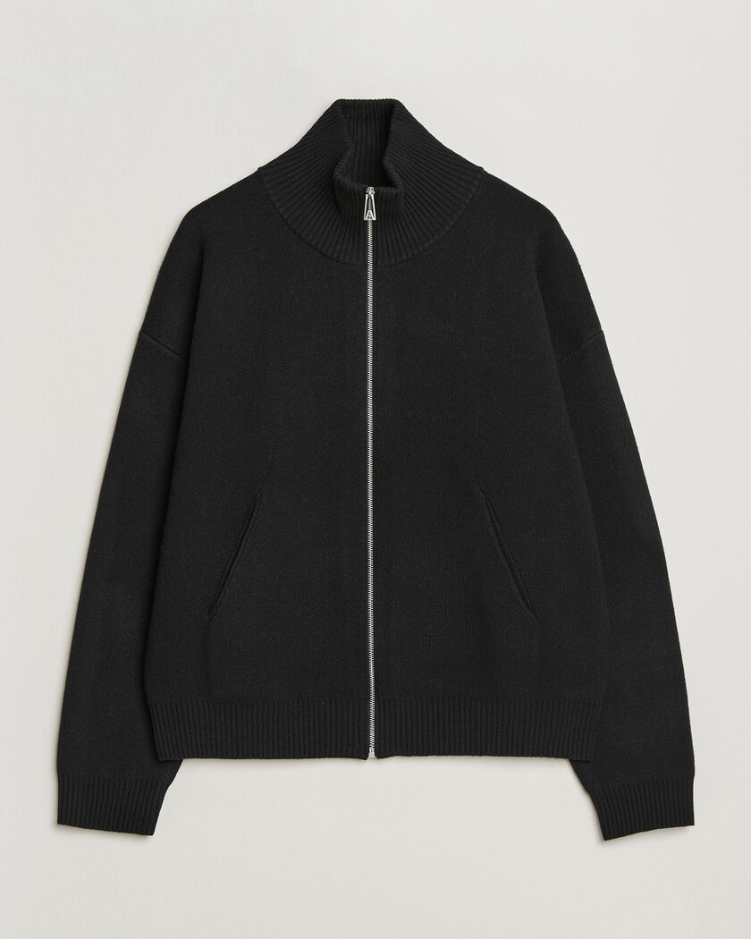 Axel Arigato Core Zip-Up Sweater Black – Musta