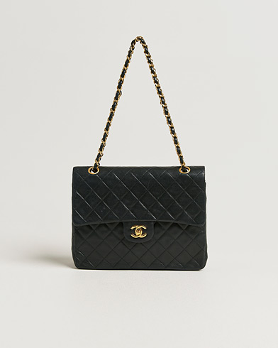 Chanel Pre-Owned Classic Double Flap Square Medium Lambskin Black – Musta