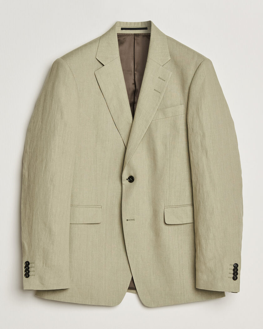 Tiger of Sweden Justin Linen Suit Blazer Mole – Vihreä