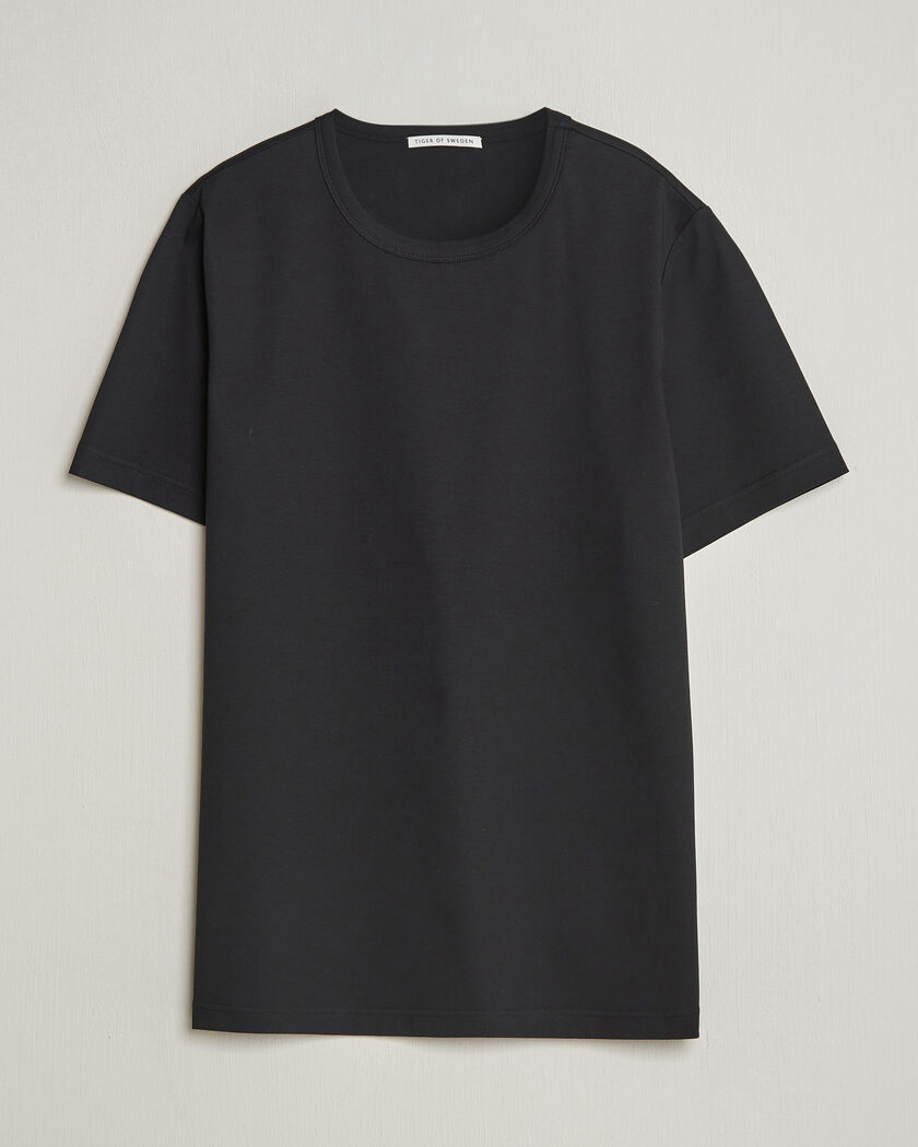 Tiger of Sweden Olaf Mercerized Cotton T-Shirt Black – Musta