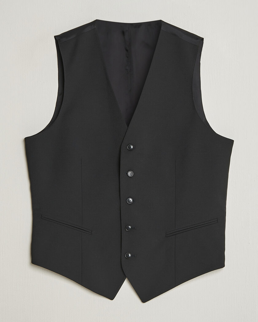 Tiger of Sweden Winston Wool Travel Waistcoat Black – Musta