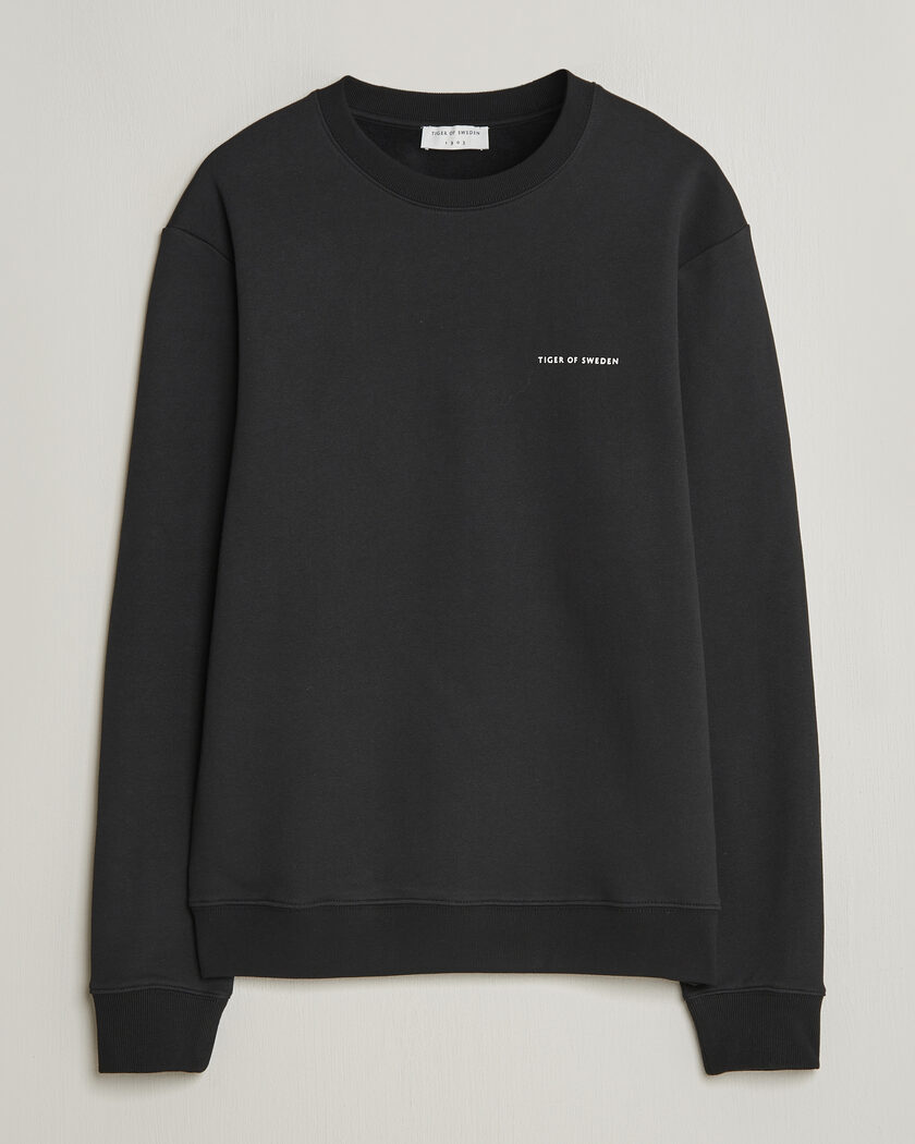 Tiger of Sweden Emerson Crew Neck Sweatshirt Black – Musta
