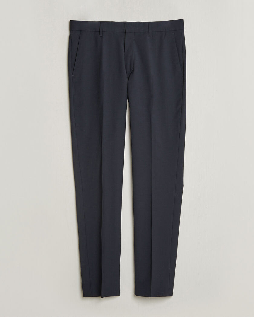 Tiger of Sweden Tenuta Wool Travel Suit Trousers Dark Ink – Sininen