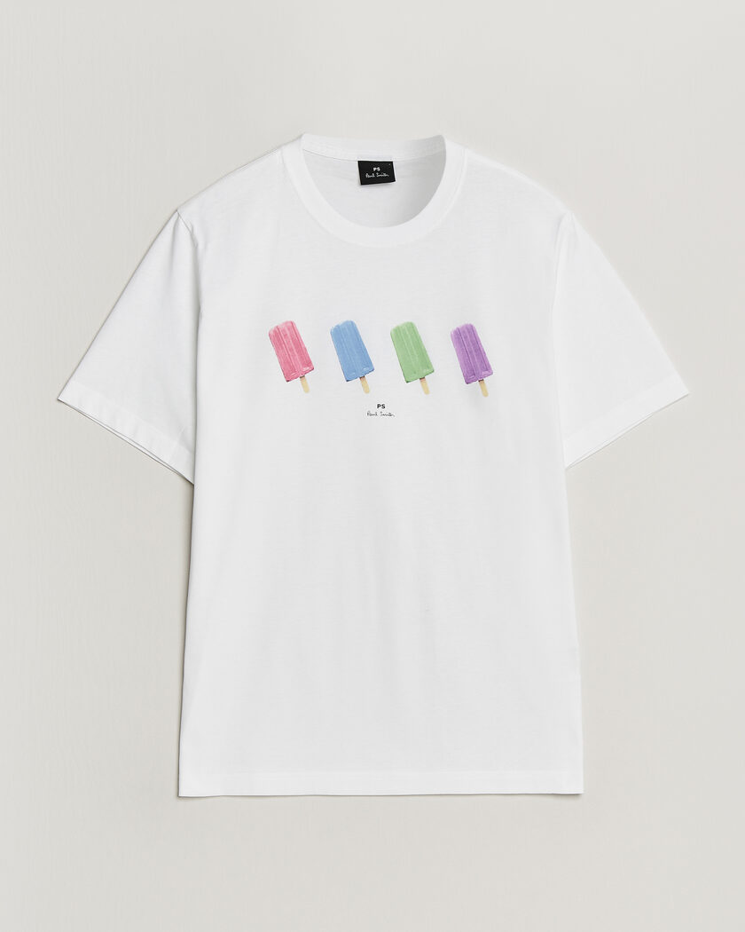 PS Paul Smith Lollies Printed T-Shirt White – Valkoinen